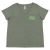 Curvy Collection Women's Fine Jersey V-Neck Tee Thumbnail