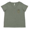 Curvy Collection Women's Fine Jersey V-Neck Tee Thumbnail