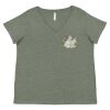 Curvy Collection Women's Fine Jersey V-Neck Tee Thumbnail