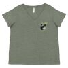 Curvy Collection Women's Fine Jersey V-Neck Tee Thumbnail
