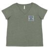 Curvy Collection Women's Fine Jersey V-Neck Tee Thumbnail