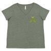Curvy Collection Women's Fine Jersey V-Neck Tee Thumbnail