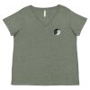 Curvy Collection Women's Fine Jersey V-Neck Tee Thumbnail