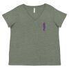 Curvy Collection Women's Fine Jersey V-Neck Tee Thumbnail