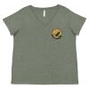 Curvy Collection Women's Fine Jersey V-Neck Tee Thumbnail