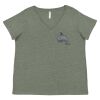 Curvy Collection Women's Fine Jersey V-Neck Tee Thumbnail