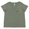 Curvy Collection Women's Fine Jersey V-Neck Tee Thumbnail