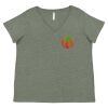 Curvy Collection Women's Fine Jersey V-Neck Tee Thumbnail