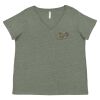 Curvy Collection Women's Fine Jersey V-Neck Tee Thumbnail