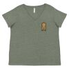 Curvy Collection Women's Fine Jersey V-Neck Tee Thumbnail