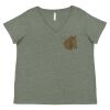 Curvy Collection Women's Fine Jersey V-Neck Tee Thumbnail