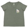 Curvy Collection Women's Fine Jersey V-Neck Tee Thumbnail