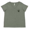 Curvy Collection Women's Fine Jersey V-Neck Tee Thumbnail