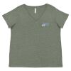 Curvy Collection Women's Fine Jersey V-Neck Tee Thumbnail
