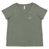 Curvy Collection Women's Fine Jersey V-Neck Tee Thumbnail