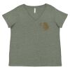 Curvy Collection Women's Fine Jersey V-Neck Tee Thumbnail