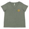 Curvy Collection Women's Fine Jersey V-Neck Tee Thumbnail