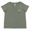 Curvy Collection Women's Fine Jersey V-Neck Tee Thumbnail
