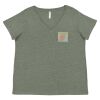 Curvy Collection Women's Fine Jersey V-Neck Tee Thumbnail
