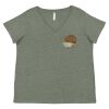 Curvy Collection Women's Fine Jersey V-Neck Tee Thumbnail