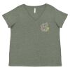 Curvy Collection Women's Fine Jersey V-Neck Tee Thumbnail