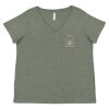 Curvy Collection Women's Fine Jersey V-Neck Tee Thumbnail