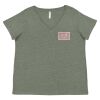 Curvy Collection Women's Fine Jersey V-Neck Tee Thumbnail