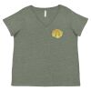 Curvy Collection Women's Fine Jersey V-Neck Tee Thumbnail