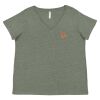 Curvy Collection Women's Fine Jersey V-Neck Tee Thumbnail