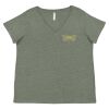Curvy Collection Women's Fine Jersey V-Neck Tee Thumbnail
