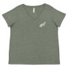 Curvy Collection Women's Fine Jersey V-Neck Tee Thumbnail