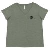 Curvy Collection Women's Fine Jersey V-Neck Tee Thumbnail