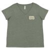 Curvy Collection Women's Fine Jersey V-Neck Tee Thumbnail