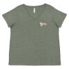 Curvy Collection Women's Fine Jersey V-Neck Tee Thumbnail
