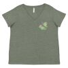 Curvy Collection Women's Fine Jersey V-Neck Tee Thumbnail