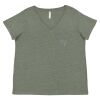 Curvy Collection Women's Fine Jersey V-Neck Tee Thumbnail