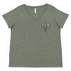 Curvy Collection Women's Fine Jersey V-Neck Tee Thumbnail