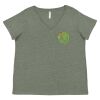 Curvy Collection Women's Fine Jersey V-Neck Tee Thumbnail