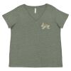 Curvy Collection Women's Fine Jersey V-Neck Tee Thumbnail