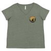 Curvy Collection Women's Fine Jersey V-Neck Tee Thumbnail
