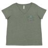 Curvy Collection Women's Fine Jersey V-Neck Tee Thumbnail