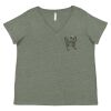 Curvy Collection Women's Fine Jersey V-Neck Tee Thumbnail