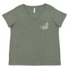 Curvy Collection Women's Fine Jersey V-Neck Tee Thumbnail