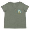 Curvy Collection Women's Fine Jersey V-Neck Tee Thumbnail