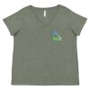 Curvy Collection Women's Fine Jersey V-Neck Tee Thumbnail