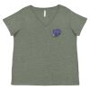 Curvy Collection Women's Fine Jersey V-Neck Tee Thumbnail