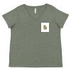Curvy Collection Women's Fine Jersey V-Neck Tee Thumbnail
