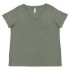 Curvy Collection Women's Fine Jersey V-Neck Tee Thumbnail