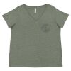 Curvy Collection Women's Fine Jersey V-Neck Tee Thumbnail