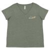 Curvy Collection Women's Fine Jersey V-Neck Tee Thumbnail
